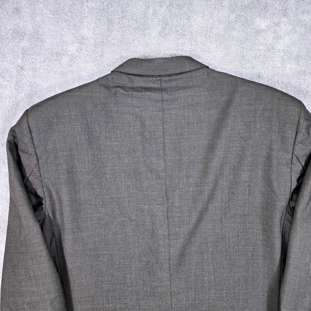 Jos. A. Bank Suit Jacket Mens 46L Charcoal Gray Good 100% Wool 2-Button‎ Blazer